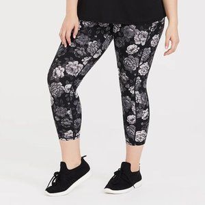 Torrid Floral Crop Wicking Active Legging 5X